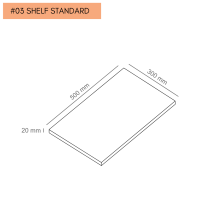 #03 SHELF STANDARD │ Prídavná polička do šatní skrine so šírkou 300 mm