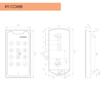 Elektronický kódový a RFID zámek