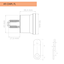 Elektronický RFID čipový zámek