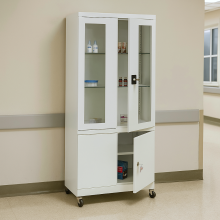 #03 MEDICINE PLUS GLASS – Nemocniční skříňka na léky, 1800/800/435 mm