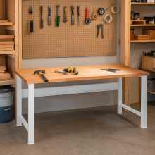 Pracovní stůl s pevnými nohami, 2000 mm
