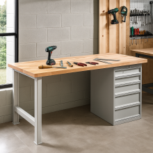 Pracovní stůl s 5 zásuvkami, 2000 mm