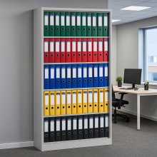 Otevřená úložná skříň se 4 policemi, se šířkou 1000 mm