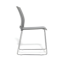 Ergonomická jídelní židle, šedá