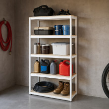 Bezšroubový regál s 5 policemi