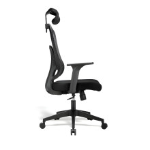 Kancelářská židle se síťovanou zádovou opěrkou a opěrkou hlavy