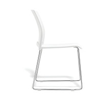 Ergonomická jídelní židle, bílá