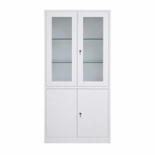 Nemocniční skříň na léky se skleněnými policemi (demont)