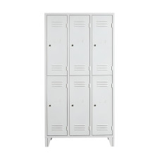 6-dveřová šatní skříň s krátkými dveřmi na nožičkách (demont)