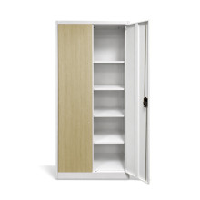 Kancelářská skříň s imitací světlého dřeva, 4 police