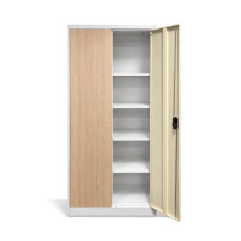 Kancelářská skříň na dokumenty s imitací světlého dřeva