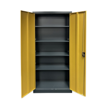 Kancelářská skříň na dokumenty s imitací tmavého dřeva