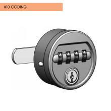 Mechanický zámek s číselným kódem se systémem na centrální klíč