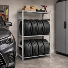 Regál na pneumatiky 2000×1210×430, 1 odkládací police