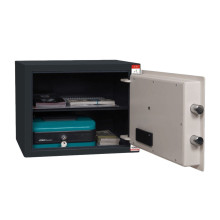 #17 MINISAFE S30 ELECTRO – Bezpečnostní schránka černo-bílá, 380 x 300 x 320 mm