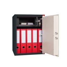 #17 SAFE S50 KEY – Bezpečnostní schránka černo-bílá, 380 x 500 x 365 mm