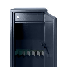 Skříň na 6 zbraní, zamykání na klíč, 1500/340/260 mm
