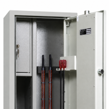 Skříň na 4 zbraně s certifikátem, elektronické zamykání, 1400/420/370 mm