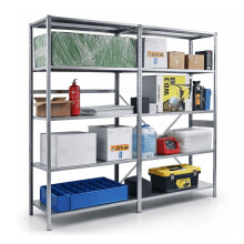 Csavarmentes fém polcos állvány 980×400 mm polcokkal – alapmodul