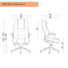 Kancelářské křeslo pro intenzivní používání 24 HR