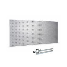 Perforovaný panel k pracovním stolům včetně spojovacích držáků, 1500 mm