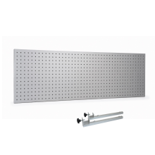 Perforovaný panel k pracovním stolům včetně spojovacích držáků, 2000 mm