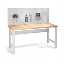 Perforovaný panel k pracovním stolům včetně spojovacích držáků, 1700 mm