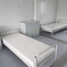 #03 FOLDING BED GREY - Skládací kovová postel 2000/900