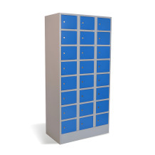 #03 BOXES 24 BLUE – 24-přihrádkový box pro úschovu cenností, 1850/900/500 mm