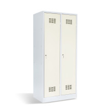 #03 MAXI 2 –  2 dveřová šatní skříň s přepážkou, 1800/800/500 mm, RAL 9010