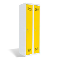#03 STANDARD 2 – 2-türiger Kleiderschrank, 1800/600/500 mm, RAL 1023