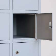 #05 BOX 24 GREY - 24-přihrádková skříň pro úschovu cenností, 1850/900/500 mm