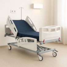 Elektrická nemocniční a pečovatelská postel se 3 motory