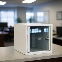 Ilustrační fotka - #03 BOX 1 PLEXI - Skříň pro úschovu cenností s plexi dvířkami, 380/380/380 mm