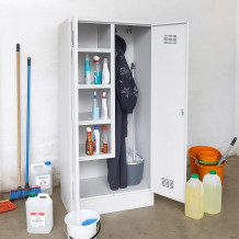 #03 CLEANER MAXI – Velká kovová skříň pro uklízečky, 1850/800/500