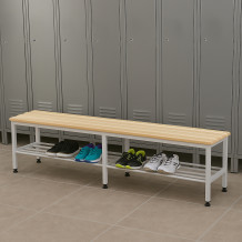 #30 BENCH 2000 SR – Šatní lavice s délkou 2000 mm s roštem na boty