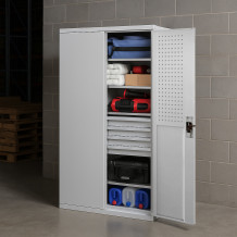 Skříň na nářadí s vysokou nosností, 4 police + 4 zásuvky