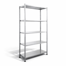 Sestava polic s 5 policemi.