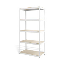 Bezšroubový regál s 5 policemi