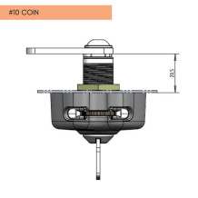 #10 COIN – Zámok na mince so systémom na centrálny kľúč