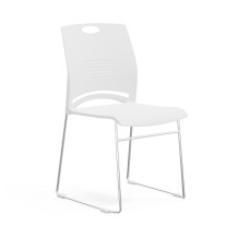 Ergonomická jídelní židle, bílá