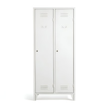 2-dveřová šatní skříň na nožičkách s přepážkou (demont)