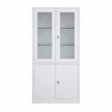 Nemocniční skříň na léky se skleněnými policemi (demont)