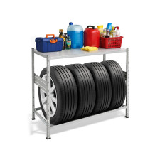 Regál na pneumatiky 1100×1060×430, 1 odkládací police