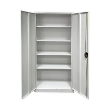 Kancelářská skříň s imitací světlého dřeva, 4 police (demont)