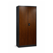 Kancelářská skříň na dokumenty s imitací tmavého dřeva