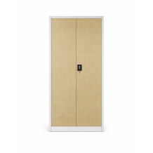 Kancelářská skříň s imitací světlého dřeva, 4 police (demont)