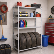 Regál na pneumatiky 2000×1060×430, 3 odkládací police