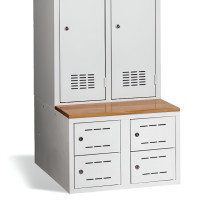 #03 SHOECABINET 2/4 - 4-dveřová dělená skříňka na boty 300 mm
