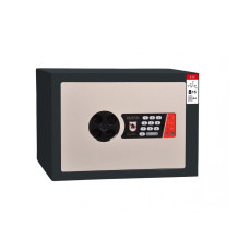#17 MINISAFE S25 ELECTRO – Bezpečnostní schránka černo-bílá, elektronický zámek, 350 x 250 x 260 mm